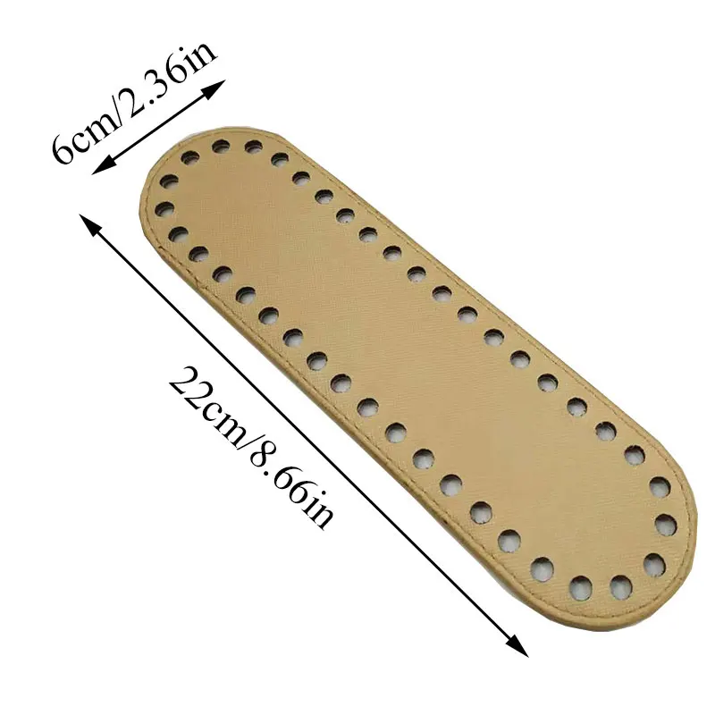 1 шт. овальная Сумка дно для сплетенные Сумки из искусственной кожи с длинным дном для сумки ручной работы DIY сменная сумка аксессуары