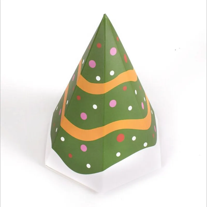 НОВАЯ РОЖДЕСТВЕНСКАЯ Корейская версия небольшой подарочной упаковки, шестиугольная коробка,, маленькая упаковка, сложенная цветная коробка для бумаги, логотип на заказ