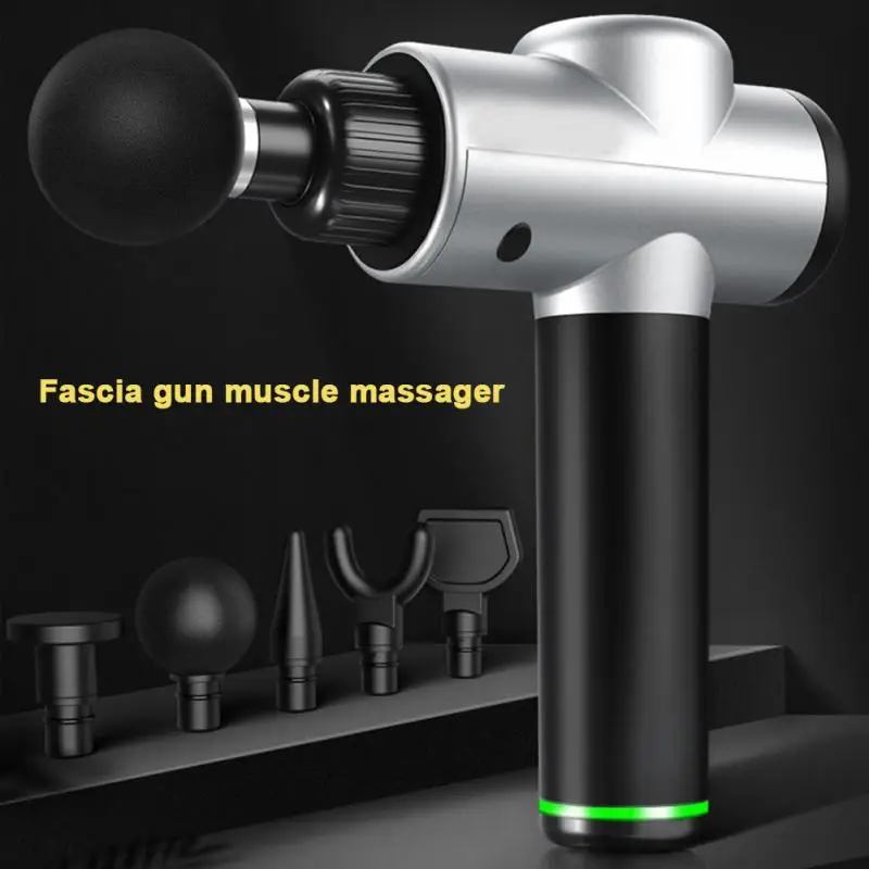 1800-3200r/min Muscle Massage Gun Percussion Massager Muscle Vibration Relaxing Therapy Deep Tissue Slimming Shaping Pain Relief