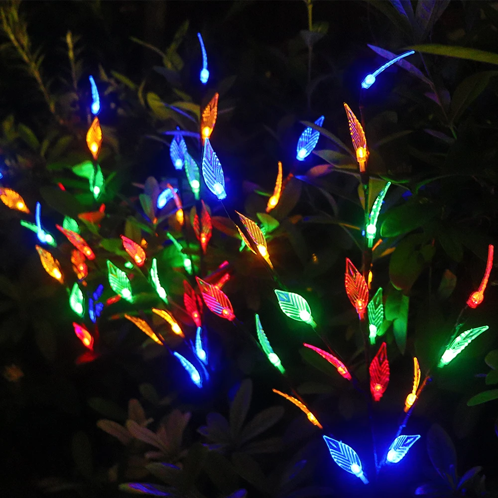 Tree Colorful Light 3 шт. дерево огни Солнечный газон лампа водонепроницаемый светильник с солнечной батареей для украшения сада ландшафтное освещение Свадебный декор для вечеринки Рождества - Испускаемый цвет: Tree Colorful Light
