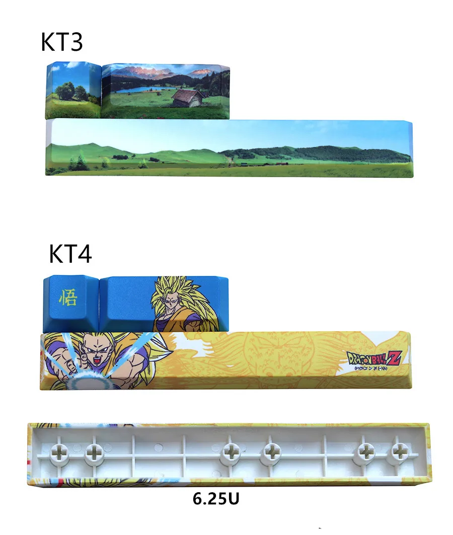 3D Сублимация красителя 3 клавиши PBT keycap MX Переключатель механическая клавиатура keycap Вишневый профиль