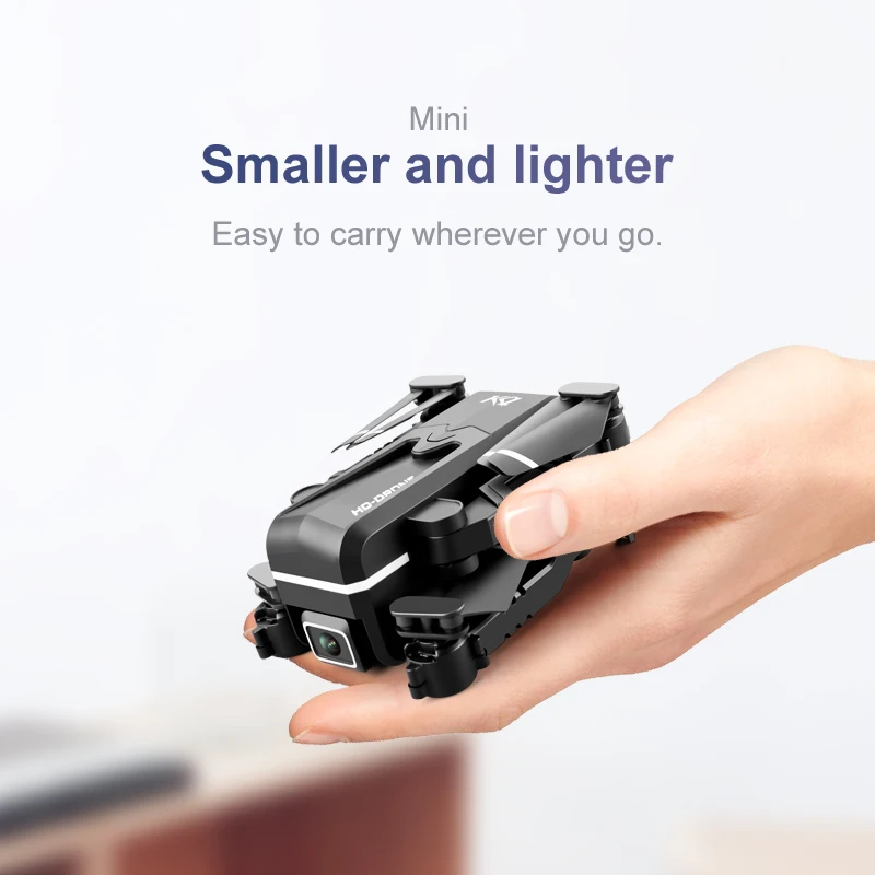 2021 New KK1 Mini Rc Drone 4K with Dual Camera HD Wifi Fpv One-Key Automatic Return Helicopter Quadcopter Dron Toy for Child Kid RC Quadcopter