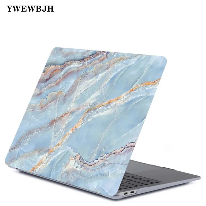 YWEWBJH Marble Pattern Laptop Case For Macbook Pro Retina Air 11 12 13 15,2018 For Mac new Air/pro 13 inch A1932 A1708 Cover