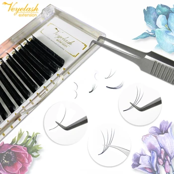 

Veyelash One Second Fast Fanning Eyelash Extension Easy Fan Volume Eyelashes Extensions for Russian Volume LashesLash Building
