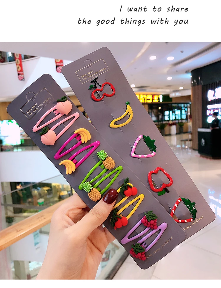 Girls Cute Cartoon Animals Fruit 5 cm Hairpins Children Lovely Hair Clips 11 H06c815c4be584d38829a430ab7225f71Z