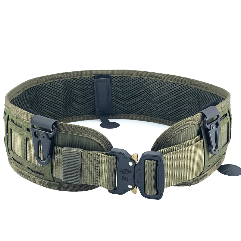 

Army Tactical Belt Military Molle Duty Soft Padded Belt War Combat Battle Airsoft Outdoor Climb Hunting Bag Carrier Waist Belt