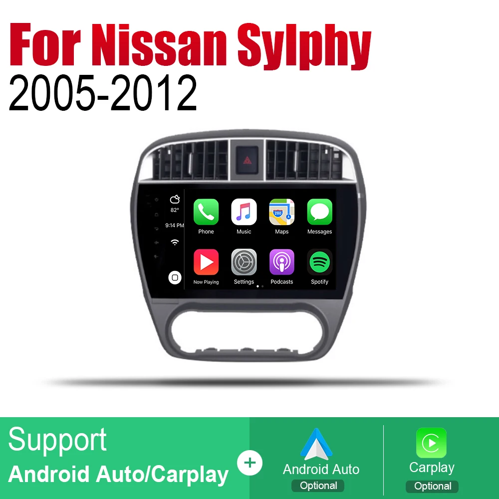 ZaiXi Android автомобильный радиоприемник GPS навигация для Nissan Sylphy 2005 2006 2007 2008 2009 2010 2011