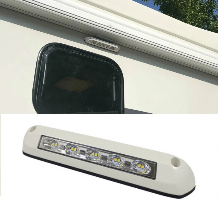12V 5-LED RV Awning Porch Light for Caravan Trailer Exterior Camping Lamp Lights