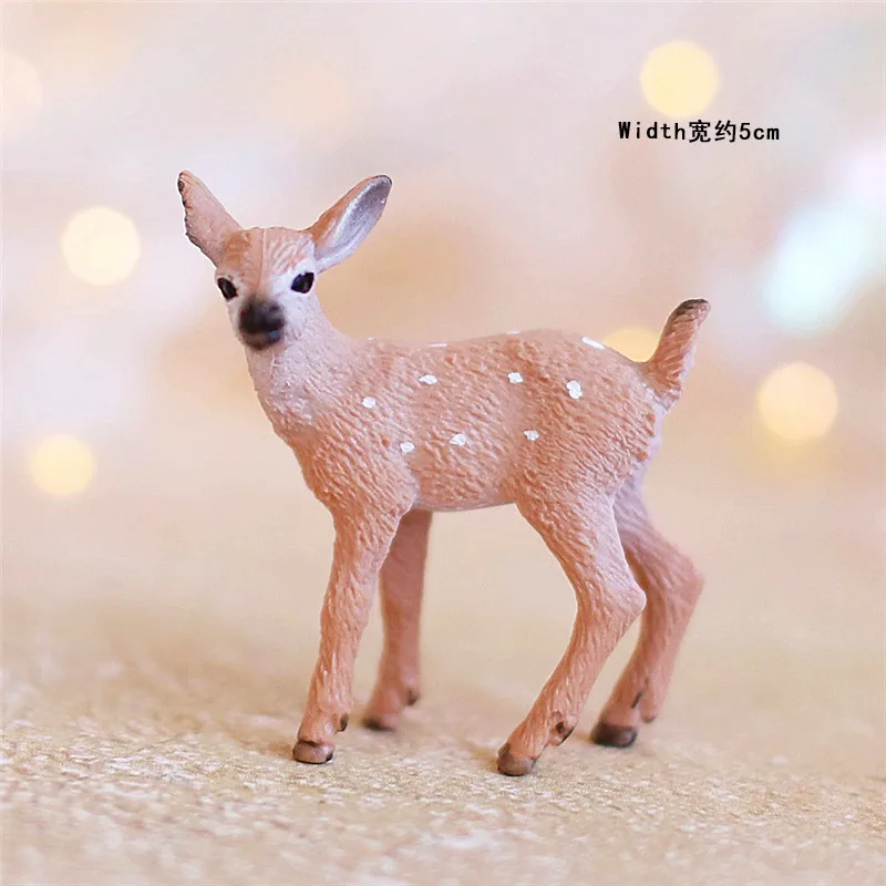 Small elk B Цветочные листья Merry Топпер на Рождественский торт на год Лось ребенок любовь подарок детский душ вечерние украшения для выпечки Десерт принадлежности - Цвет: Small elk B