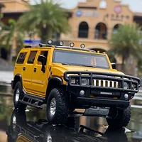 1:32 HUMMER H2 Alloy Car Model Diecasts & Toy Metal Off-road Vehicles Car Model Simulation Sound Light Collection Kids Toys Gift 1