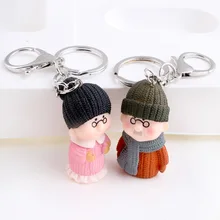 В настоящее время доступны бутик ключ аксессуары маленькие подарки милый мультфильм Пары мальчиков и девочек аниме креативный брелок