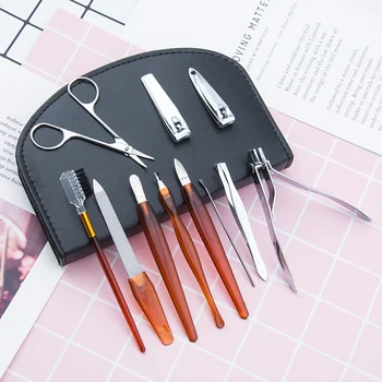 

18pcs Nail Scissors Beauty Set Nail Scissors Set Nail Clippers Manicure Set Tool Polishing Tungsten Carbide Nail Drill Bit Tool