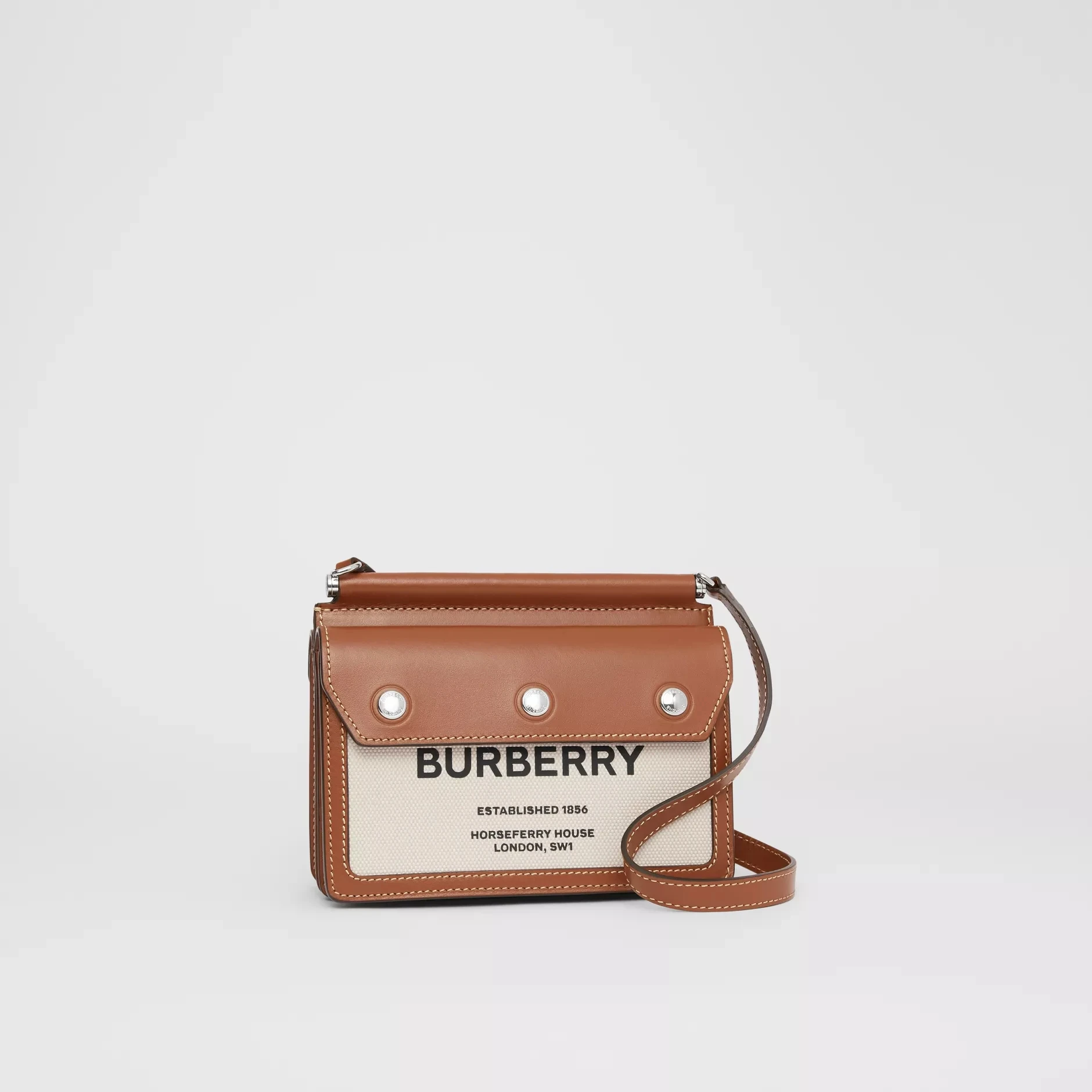 80146111 Burberry мини-сумка с принтом Horseferry, с карманом, тонкая кожаная сумка, Женская Роскошная брендовая сумка через плечо, модная 80146111 - Цвет: 80146111