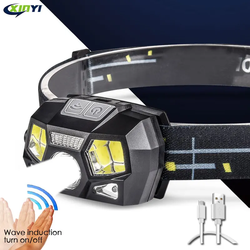 Super Usb Led Headlamp Headlight Head Light Usb Charging 20000