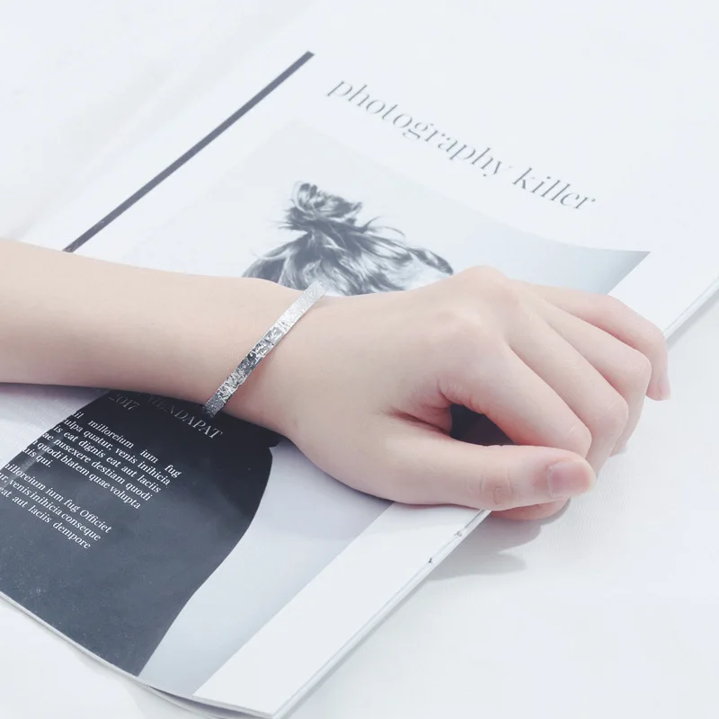 XIYANIKE Newly Arrived 925 Sterling Silver Couples Bracelet Charm Women Girl Fashion Simple Party Accessories Jewelry Adjustable - Image 5