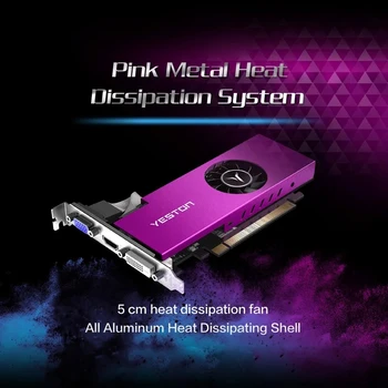 

Yeston RX550-4G D5 LP ie Cards Radeon Chill 4GB Memory GDDR5 128Bit 6000MHz VGA/HDMI/DVI-D GPU