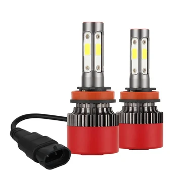 

2pcs 4-sides H11 6000K DOB LED Headlight Bulb Car Lights Replacement Bulbs Fog Lamp Auto Accessories Replacement Bulbs