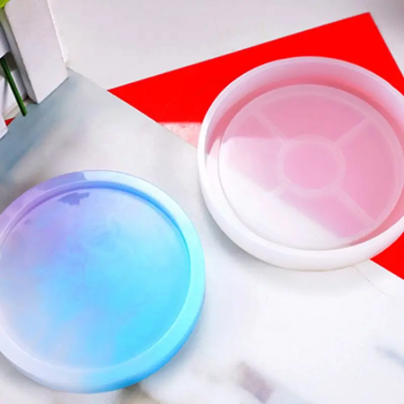 UV Resin Silicone Mold Hexagonal Round Heart-shaped DIY Coaster Flower Square Craft Making Epoxy Molds