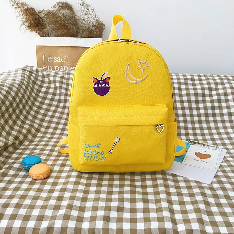 Luna Cat Сейлор Мун Рюкзак Студенческая школьная сумка через плечо для ноутбука