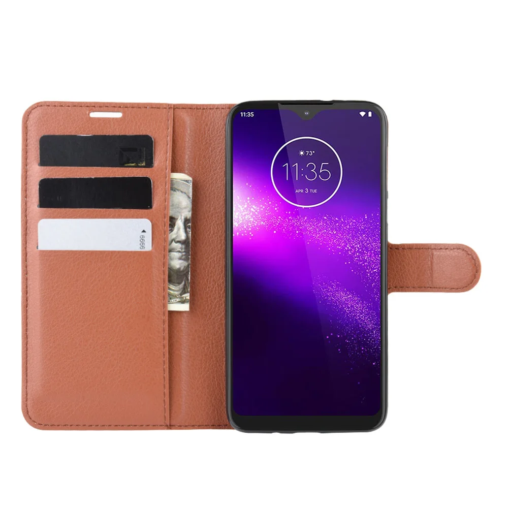 Для Motorola Moto One макро Чехол кошелек из искусственной кожи чехол s для Moto One макро откидной Чехол с подставкой слот для карт функциональный чехол для телефона