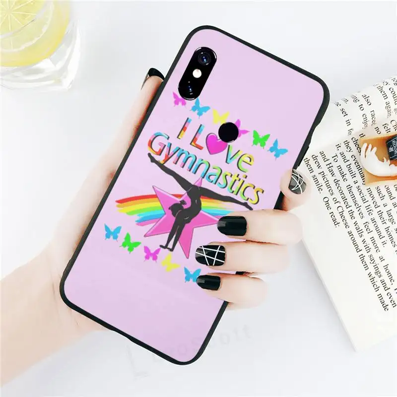 Love Gymnastics sports cover Phone Case For Xiaomi Redmi note 7 8 9 t k30 max3 9 s 10 pro lite cases for xiaomi blue