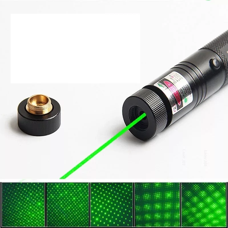 Высокая мощность зеленый лазер 303 лазерная указка 532nm указка ручка Регулируемая сжигание зеленый лазер матч с перезаряжаемой батареей коробка