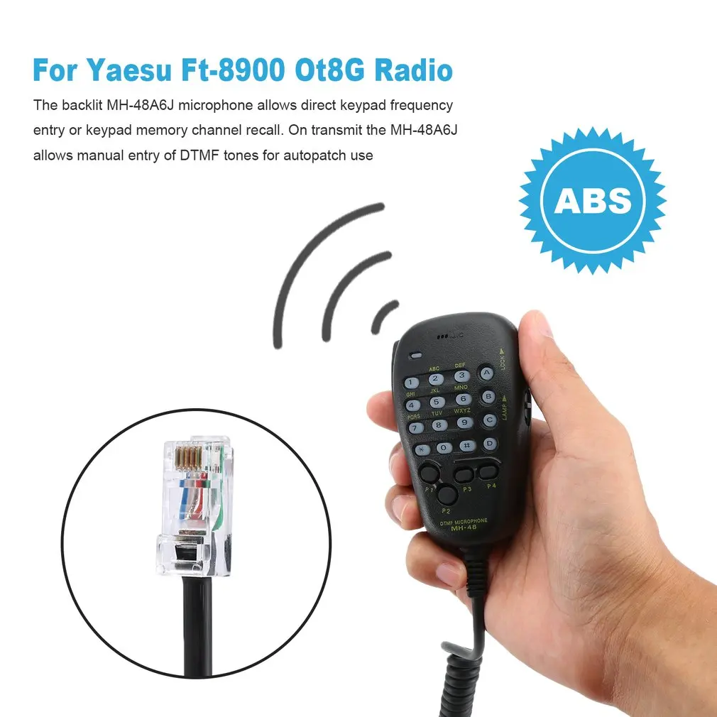 Dtmf Mh-48A6J микрофон Rj-45 разъем для Yaesu Ft-1500 Ft-1500M Ft-1802 Ft-1802M Ft-1807 Ft-1807M Ft-1900Ot8G радио