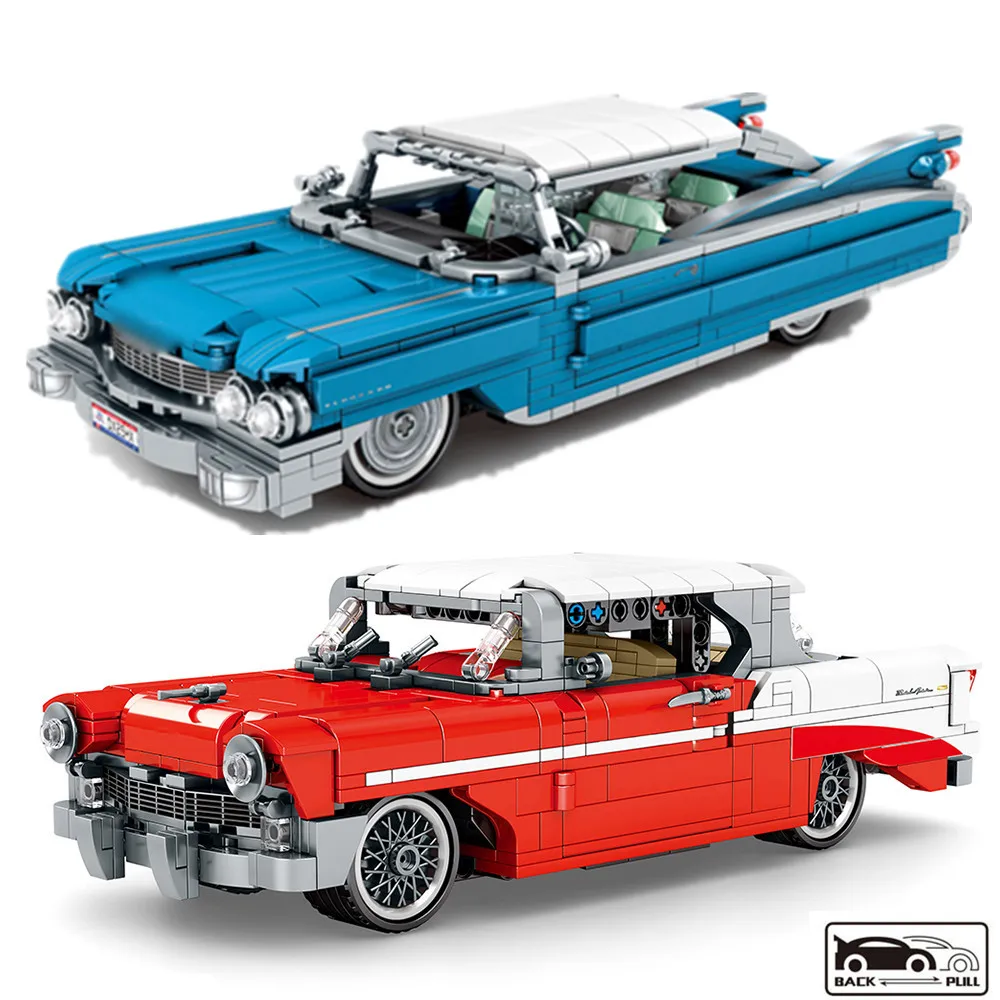 Классические винтажные строительные блоки для автомобилей город оттягиваемая