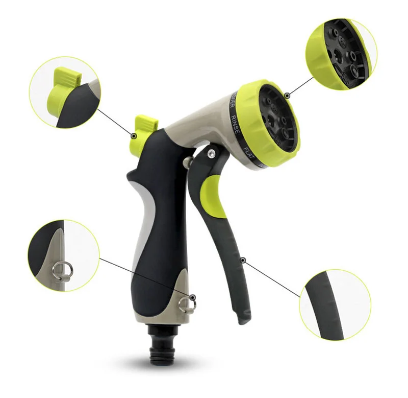 Garden Water Guns Hose Spray Nozzle Heavy-Nozzle Sprayer Mutifunctional Househol