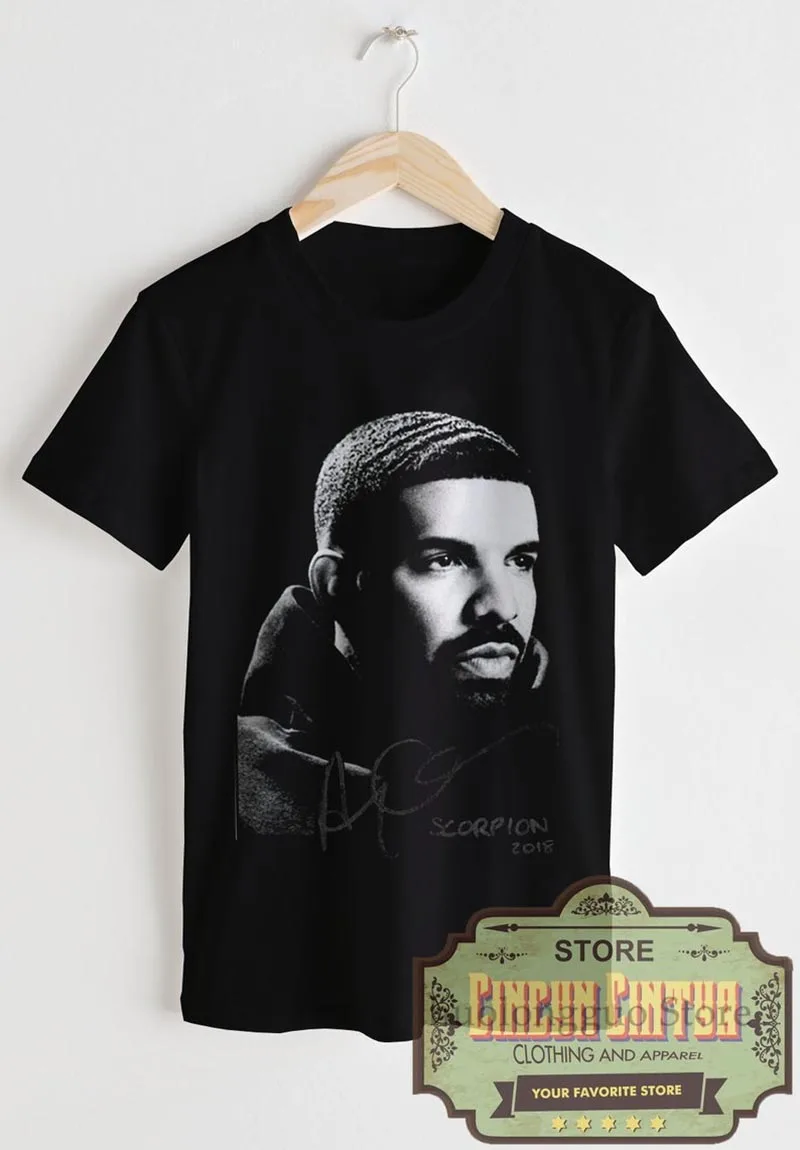 Футболка Drake футболка в стиле хип-хоп Футболка 90s футболки Drake Scorpion альбом одежда для женщин и мужчин рубашка