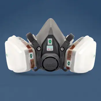 

6200 Half Face Dust Gas Mask Anti-Dust Filter Painting Spraying Respirator Safety Work Filter Workplace Safety Protection