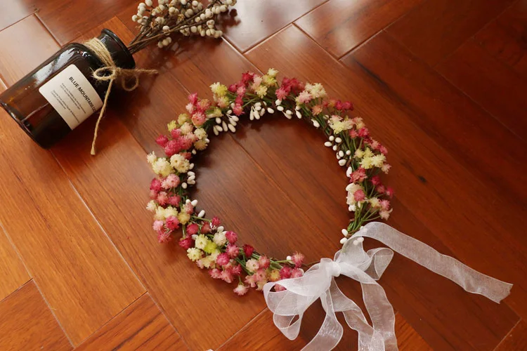 White Gypsophila Wreath Bridal Headhand Accessories For hair accessories bridal hair accessories