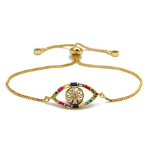 MEIBEADS, 1 шт., модный, индейский, сглаза, Cz, Радужный Браслет с цирконом для женщин, вечерние, свадебные ювелирные изделия, подарок