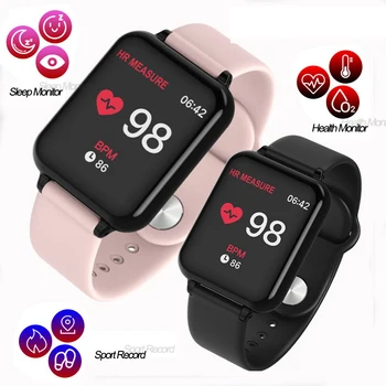 

Women Men Smart Watches IP67 Waterproof Sports Smartwatch Heart Rate Monitor Blood Pressure Fitness Trackers For Android IOS