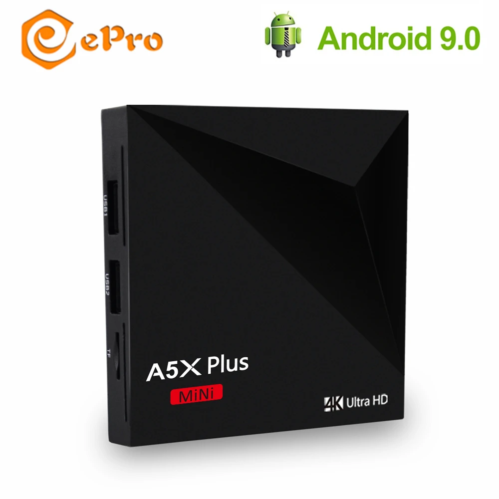 

A5X Plus TV Box 2GB 16GB Android 9.0 Rockchip RK3328 4K 2.4G WiFi HD2.0 AX5 Plus Mini Set Up Box 100M Media Player Youtob Neflix