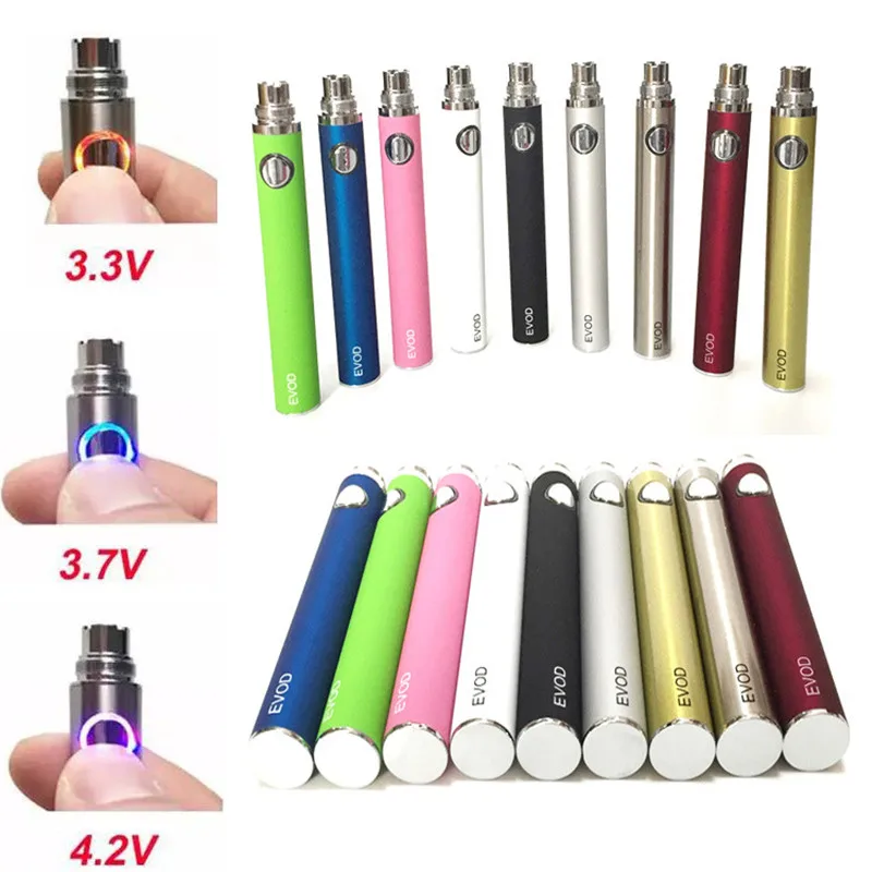 Электронная сигарета с аккумулятором Evod 650/900/1100 мАч 510 нить Vape ручка для MT3 CE4 CE5