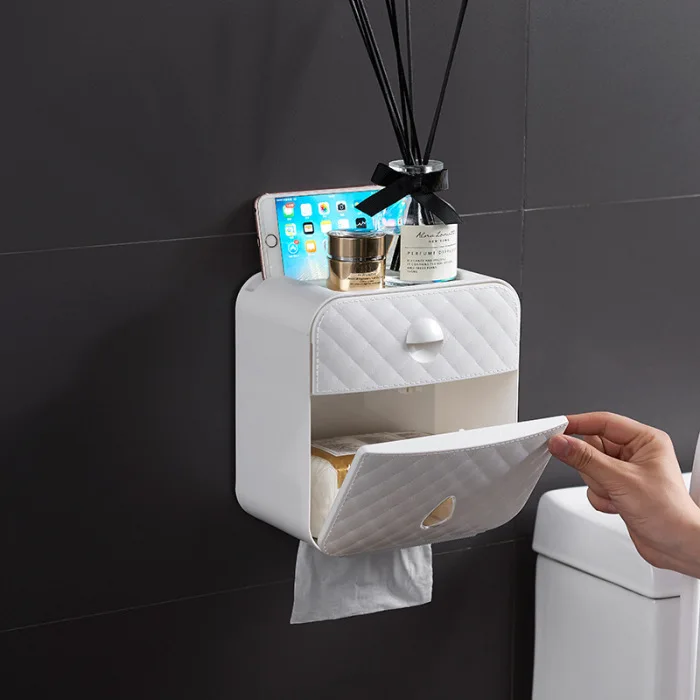 Тканевая Коробка Чехол для салфеток крышка Держатель контейнер водонепроницаемый настенный для ванной комнаты MF999