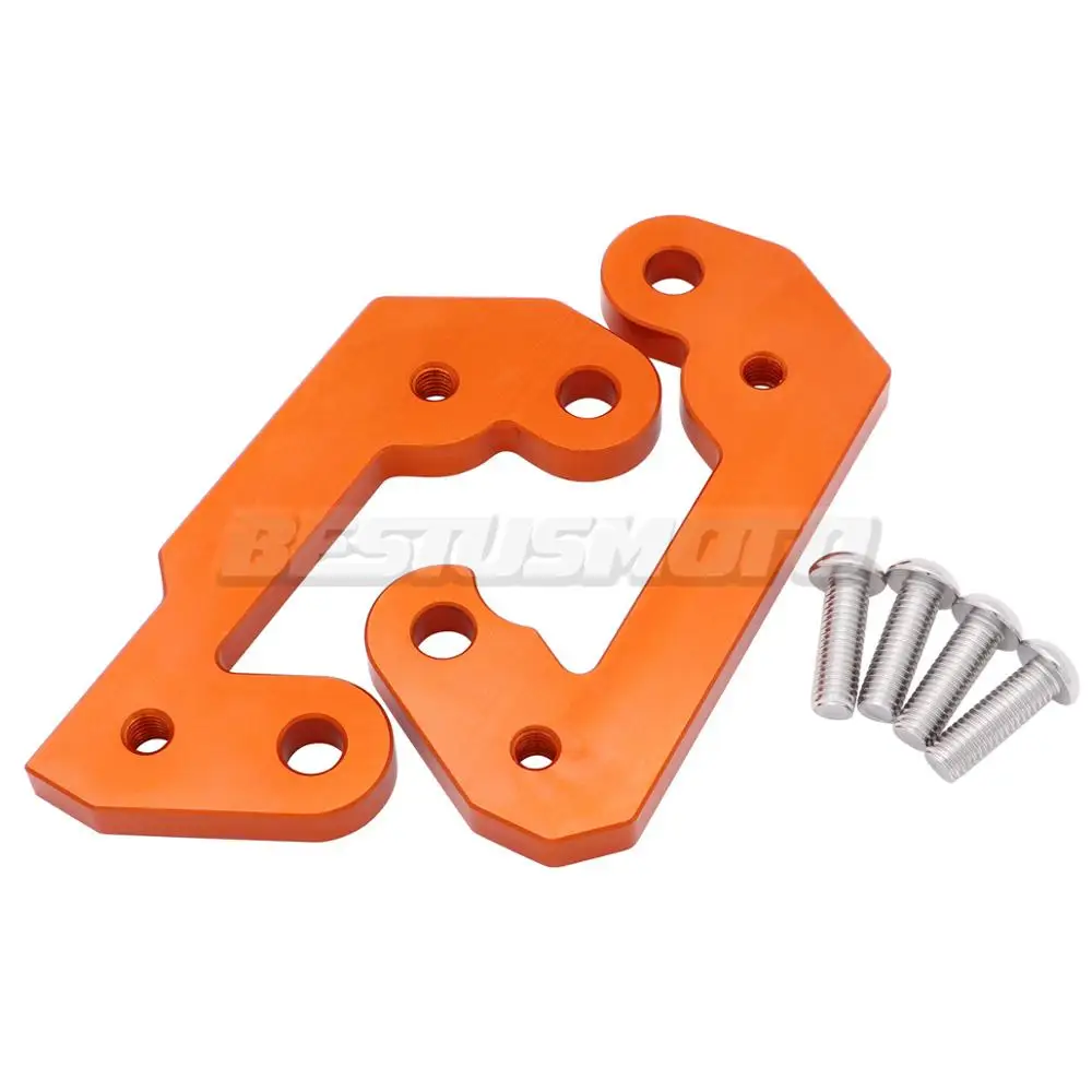 CNC алюминиевый мотоцикл Rearset база подножки задние для Kawasaki NINJA 400 NINJA400 NINJA250 NINJA 250 Z400 Z 400 - Цвет: Оранжевый