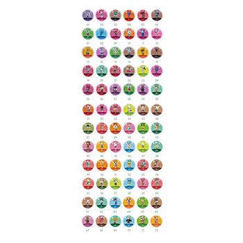

72PCS/Animal Crossing for Amiibo-cards for switch NFC Card Work For NS Games Coin Round Cards Size Diameter 30mm