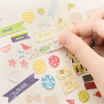 

50 Sets/Lot 8 pcs/Set South Korean Stationery Wholesale Cute Cartoon Forest Story Set Paper Sticker (set of 8 pieces) S005