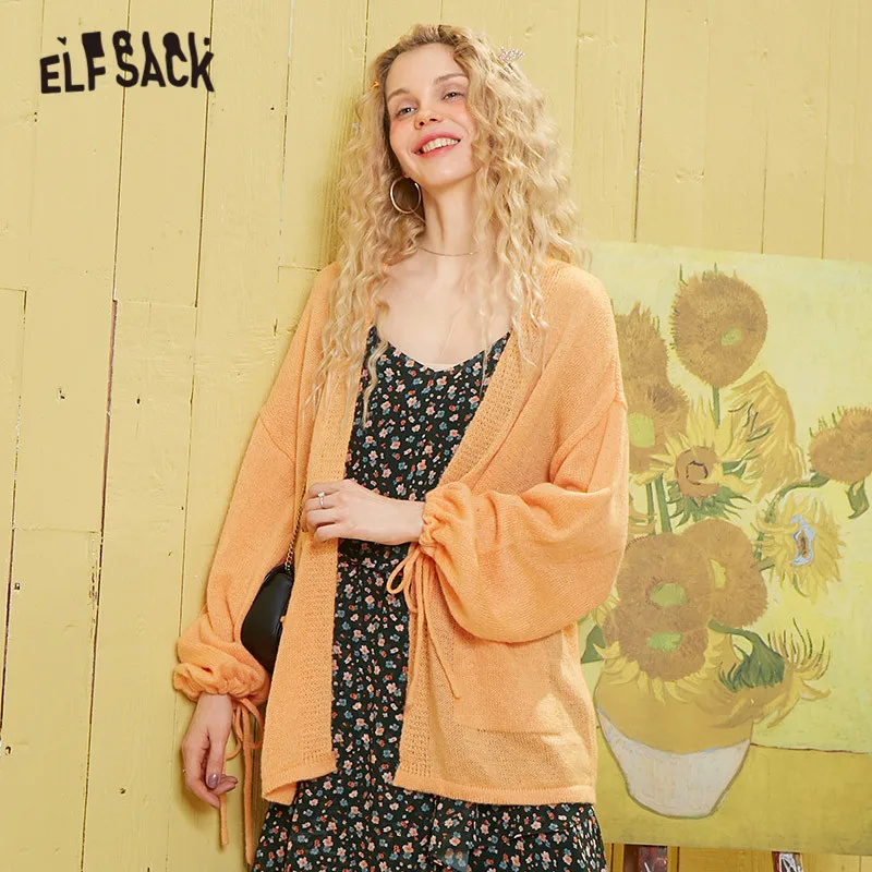 US $21.14 40% OFF|ELFSACK Multicolor Solid Lace Up Minimalist Knit Casual Women Cardigans 2020 Spring Korean Pocket Lantern Sleeve Girly Basic Top| | US $21.14 40% OFF|ELFSACK Multicolor Solid Lace Up Minimalist Knit Casual Women Cardigans 2020 Spring Korean Pocket Lantern Sleeve Girly Basic Top| |