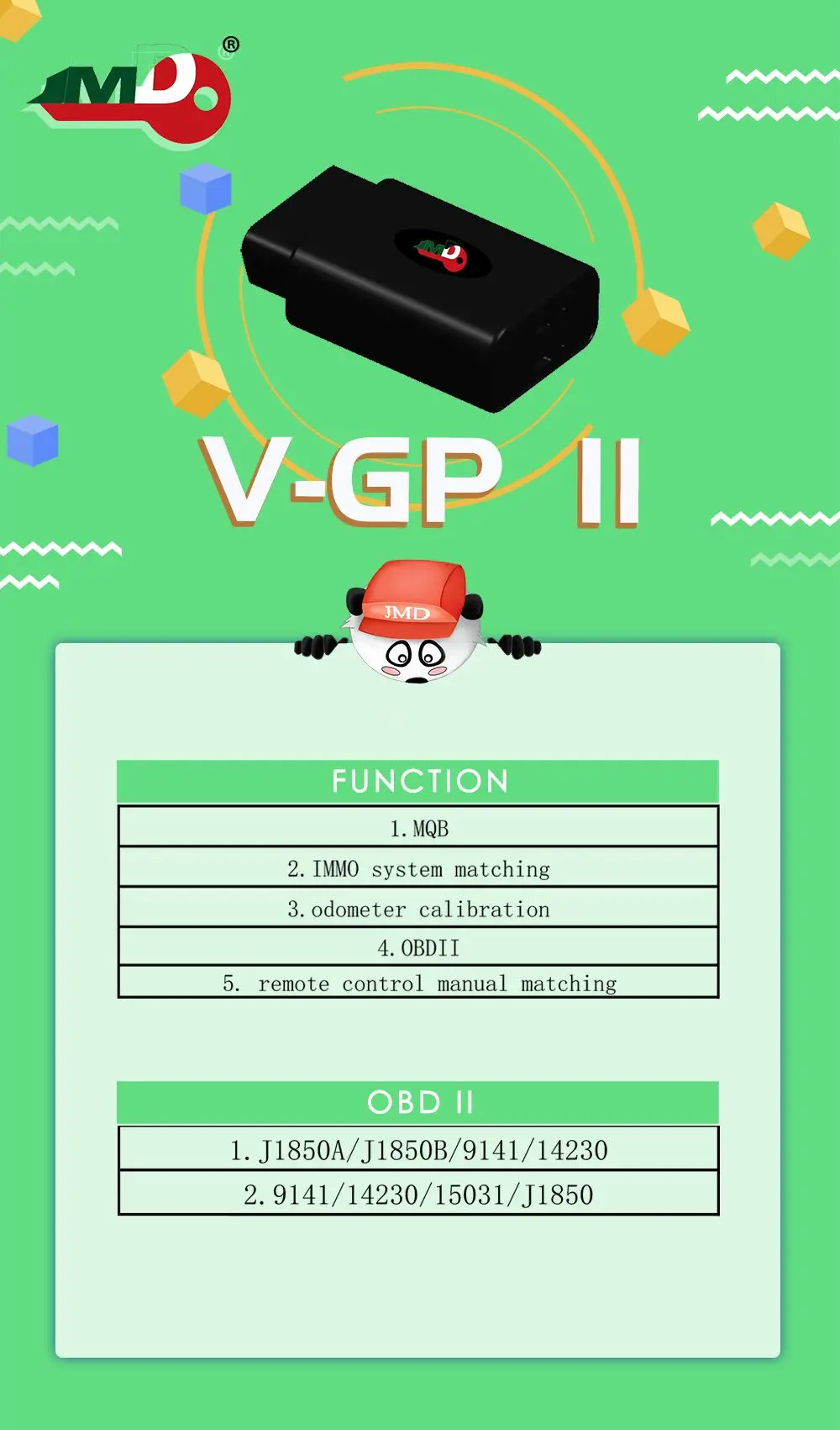 JMD OBD/Assistant Handy Baby 2 Адаптер OBD считывает ID48 данные для V-W автомобилей для всех Утерянные ключи с функцией MQB