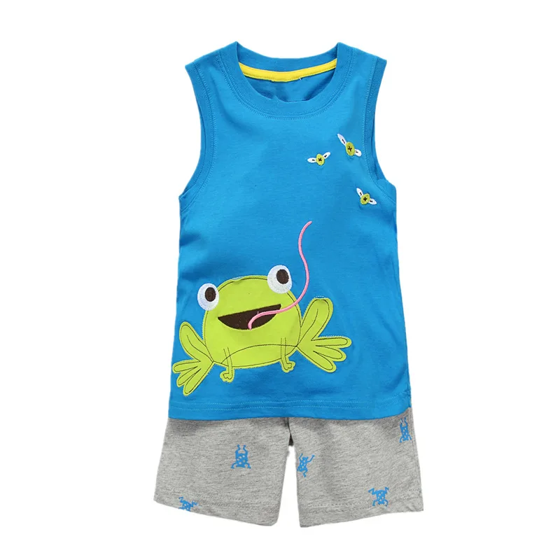 Комплект одежды для маленьких мальчиков комплект летней малышей повседневная