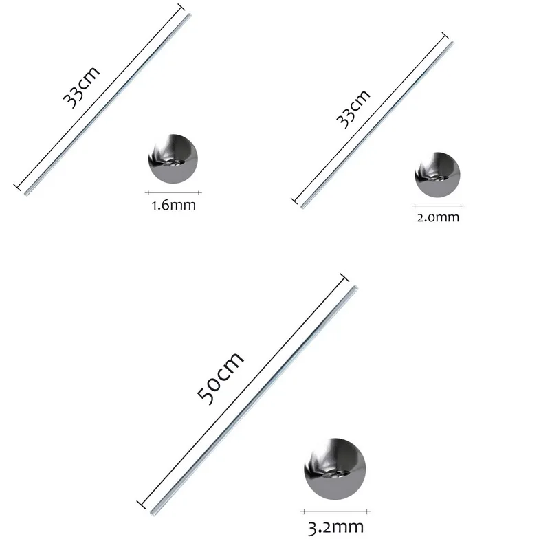 Aluminium Flux Cored Weld Wire Solder Soldering Rod No Need Solder Powder Aluminum Welding Rod 1.6/2/2.4/3.2MM Brazing welding torch holder