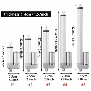 

1500N Linear Actuator DC 12V Linear Actuator Maximum Push/Pull 140KG Max Lift Stroke Electric Motor For Medical Devices