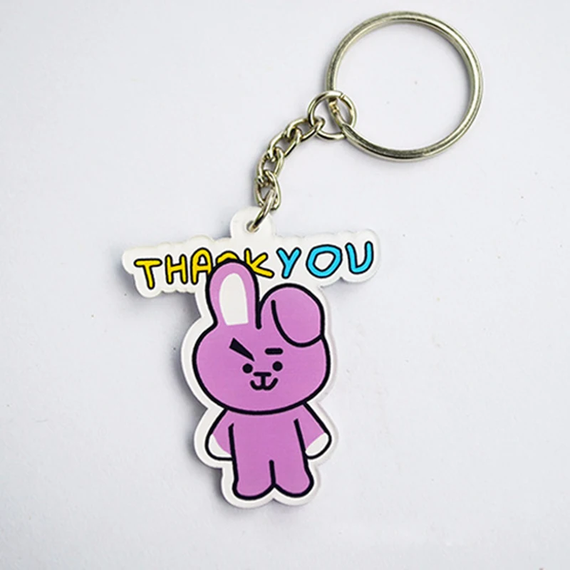 ch-bt-tu3 Bangtan брелок для мальчиков Корейская группа мультфильм фигура кулон брелок подарки - Цвет: ch-bt-tu3