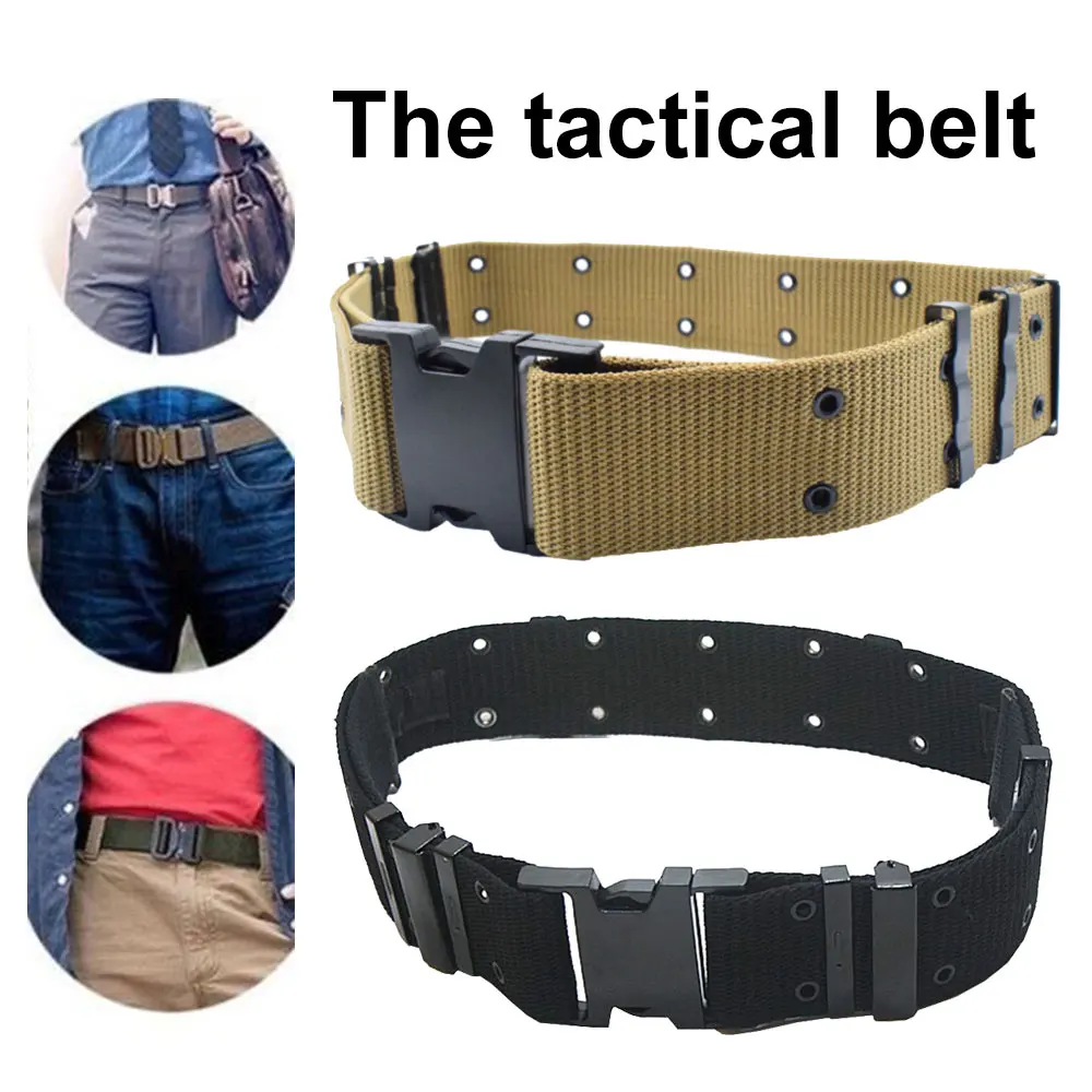 

3 Color Canvas Waistband Work Clothes Waist Motion Straps Belt for Tactical Package Outdoors for Lanyard Mountaineering