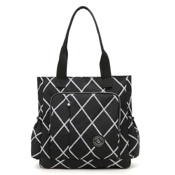 

Women High-grade Nylon Handbag Casual Large Shoulder Bag Fashion High Capacity Tote Brand Design Waterproof Big Bag Top handle