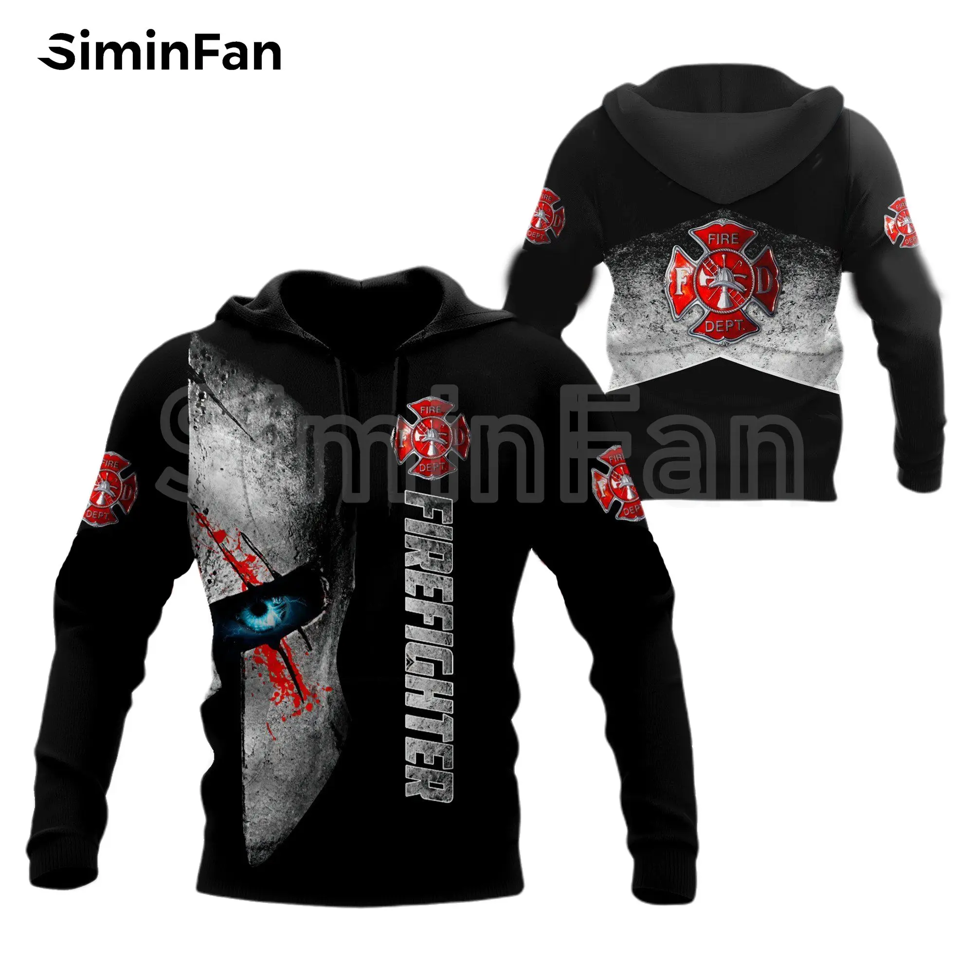 

Firefighter Fireman Hero Mens 3D Print Hoodies Unisex Casual Sweatshirt Harajuku Pullover Women Tracksuit Coat Hip-Hop Jacket 04