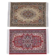 2 шт Детский Diy Кукольный дом мебель кукольный ковёр для дома кукольный дом мини пол ковер 1:12 мини Прямоугольный Коврик Кукольный дом Fu